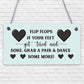 Wedding Reception Decor Flip Flop Grab A Pair And Dance Prop Hanging Plaque Sign