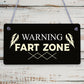 WARNING FART ZONE Funny Man Cave Sign Gaming Gift For Men Him Boys Bedroom Sign