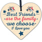 Best Friends Friendship Gift Idea Handmade Wooden Sign Keepsake Thank You Gifts