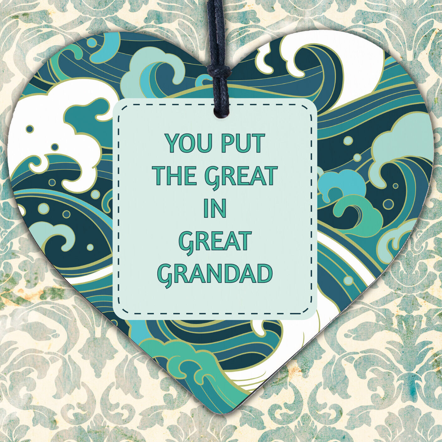 Great Grandad Gifts Engraved Heart Birthday Gift For Great Grandad Gift For Him