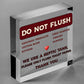 Do Not Flush Septic Tank Hanging Plaque Bathroom Wall Door Toilet Thank You Sign