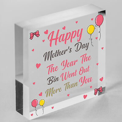 Funny Mothers Day Gift For Mum Mummy Lockdown Novelty Mother's Day Gift Sign