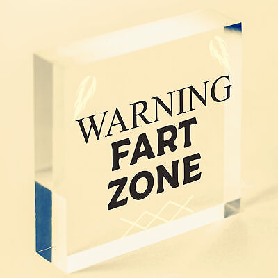 WARNING FART ZONE Funny Man Cave Sign Gaming Gift For Men Him Boys Bedroom Sign