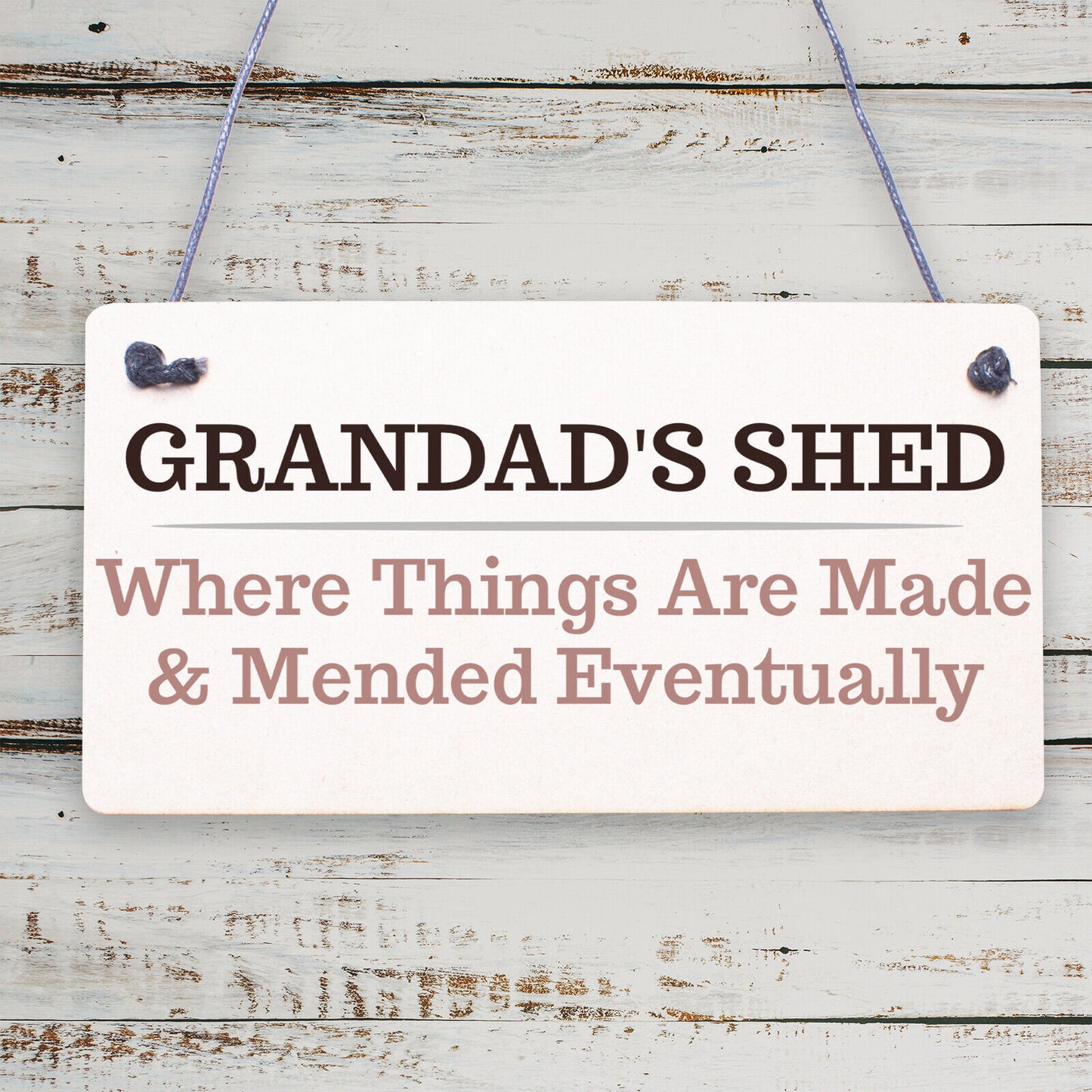 Grandads Shed Wooden Hanging Plaque Novelty Workshop Garage Tool Shed Gift Sign