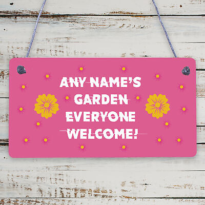 PERSONALISED Garden Sign Summer House Sign Gifts For Women Mum Nan Sister Auntie