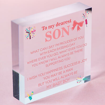 Son Gifts From Dad 18th 21st Birthday Gift Card Son Gift From Mum Gift For Him