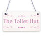 The Toilet Hut Shabby Chic Bathroom Sign Seaside Plaques Beach Nautical Gifts