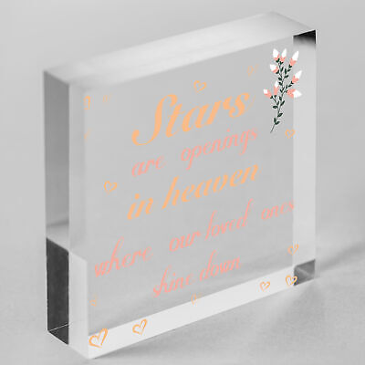 Bereavement Gift Mum Dad Nan Grandad In Memory Memorial Plaque Special Keepsake