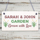 Garden Sign Hanging Door Wall Summerhouse Shed Decking Sign Home Decor Gift