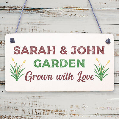 Garden Sign Hanging Door Wall Summerhouse Shed Decking Sign Home Decor Gift