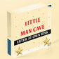 Man Cave Sign Hanging Door Bedroom Wall Plaque Shed Room Son Dad Birthday Gift