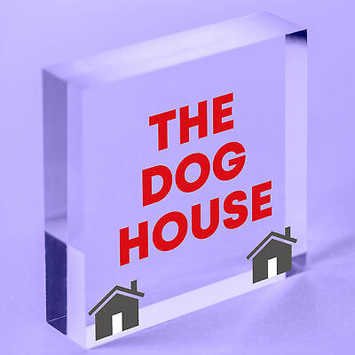 The Dog House Door Plaque Dog Man Cave Novelty Sign Husband Men Gift For Him