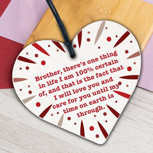 Thank You Best FRIEND Brother Gift Heart Christmas Friendship Gift Birthday Sign