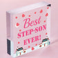 Best Step Son Gifts Mirror Heart Birthday Gift For Step-Son Novelty Gift For Him