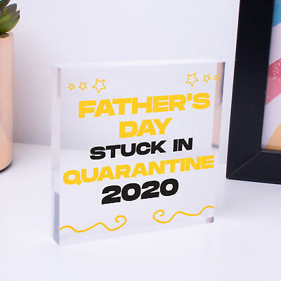 Quarantine Gifts For Fathers Day Novelty Plaque Gift For Dad Funny Gifts For Him