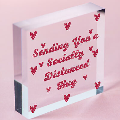 Socially Distanced Lockdown Heart Best Friend Birthday Christmas Quarantine Gift