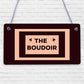 The Boudoir Vintage Shabby French Powder Room Hanging Plaque Bath/Bedroom Sign