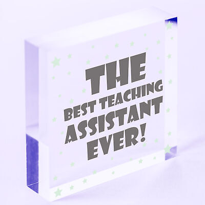 Best Teaching Assistant Wood Keyring Nursery Teacher School Thank You Gifts