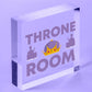 Throne Room Bathroom Toilet Door Plaque Bathroom WC Ladies Gents Sign Funny Gift