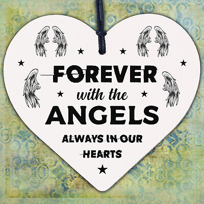 Always In Our Hearts Memorial Gift Hanging Plaque Mum Dad Nan Memorial