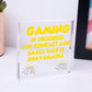 Funny Gaming Door Sign Novelty Gamer Gifts Accessories Birthday Gift Brother Son