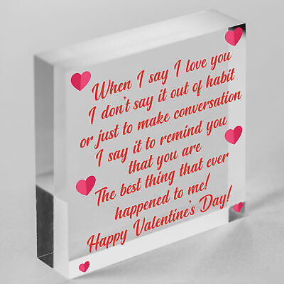 Sweet Valentines Day Card Quote Card For Him Her Boyfriend Girlfriend Husband