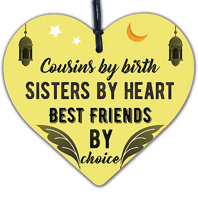 Cousin Keepsake Gift For Christmas Birthday Heart Best Friend Sister Plaques