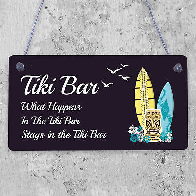 Tiki Bar Accessories Home Garden Bar Plaque Pub Bar Kitchen Man Cave Sign GIFTS