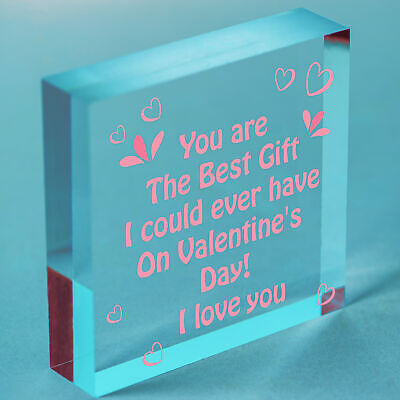 Valentines Gifts For Him Her Engraved Heart BEST GIFT Boyfriend Girlfriend Wife