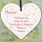 Chance Made You My Sister In Law Wooden Heart Plaque Keepsake Friendship Gift