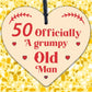 Rude 50th Birthday Funny Wooden Heart Birthday Gift For Dad Uncle Gift For Him