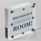 Personalised Door Space Theme Sign Kids Bedroom Grandson Son Nephew Boys