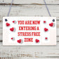 Stress Free Zone Hanging Garden Home Decor Sign Home Bar Bedroom Signs