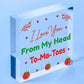 Valentines Day: LOVE YOU HEAD TOMATOES Wood Hanging Heart Sign Funny Kitchen