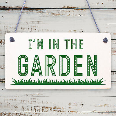 Novelty Garden Hanging Signs And Plaques Backyard Allotment Shed Sign Gifts