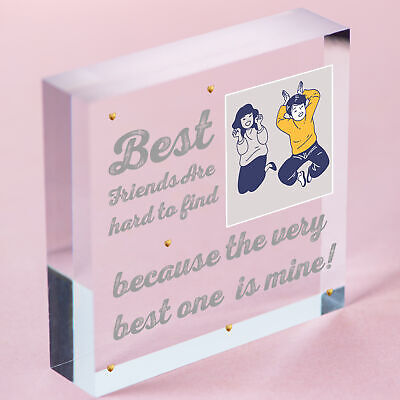 PERSONALISED Picture Plaque For Best Friend Birthday Xmas Thank You Gift