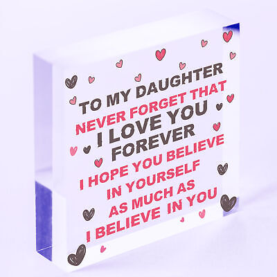 Special Gift For Daughter Wood Heart Birthday Gift Novelty Gift For Daughter