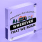 Always At Home Caravan Motorhome Camping Camper Hanging Plaque Friendship Sign