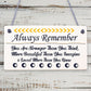 Always Remember Loved Wooden Hanging Plaque Friendship Love Sign Friends Gift