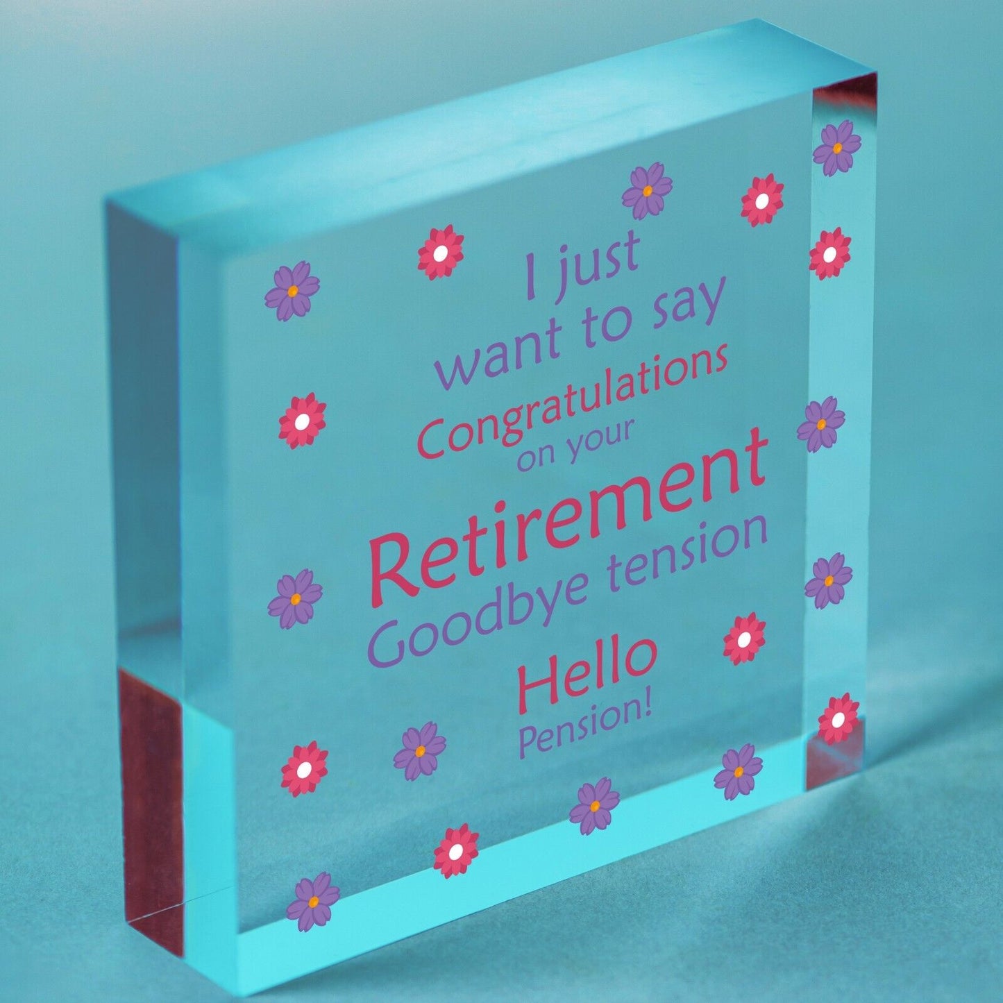 Novelty Retirement Gift for Him Her Colleague Good Luck Leaving Gift Keepsake