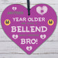 Brother Gift Funny Novelty Wood Heart Birthday Gift From Sister Birthday Present