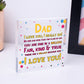 Dad Gifts From Daughter Son Novelty Fathers Day Birthday Card For Dad Wood Heart