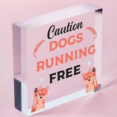 Caution Beware Dogs Running Free Dog Warning Sign Security Garden Plaque