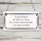 Best Friend Sign Friendship Gift Funny Thank You Novelty Birthday Chic Plaque