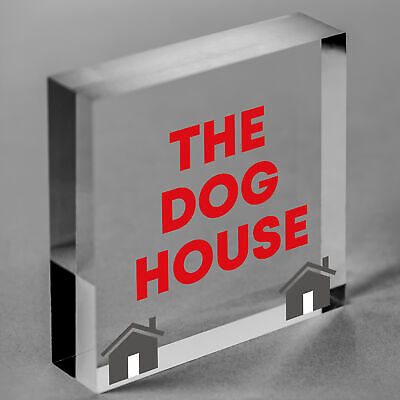 The Dog House Door Plaque Dog Man Cave Novelty Sign Husband Men Gift For Him