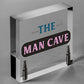 Rustic THE MAN CAVE Sign Garage Shed Plaque Funny Gift For Him Men Keepsake