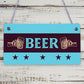 Beer Sign Hanging Home Bar Man Cave Pub Garage Sign Beer Gift Bar Decor