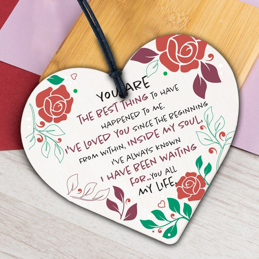 Rude Valentines Day Gifts Wood Heart Gift For Boyfriend Husband Gift For Him