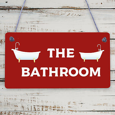 Bathroom Accessories Plaques Sign Novelty Home Decor Grey / Beige Toilet Gifts