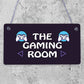 GAMING ROOM Sign Neon Effect Hanging Games Room Man Cave Bedroom Sign